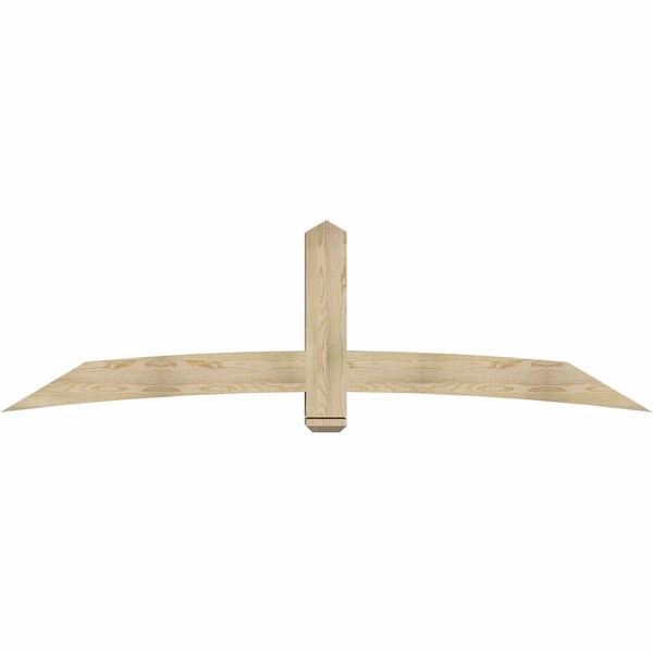 Ekena Millwork Bellingham Rough Sawn Timber Gable Bracket, Douglas Fir, 96"W x 28"H x 6"D x 6"F, 7/12 Pitch GBW096X28X0606BEL00RDF - main
